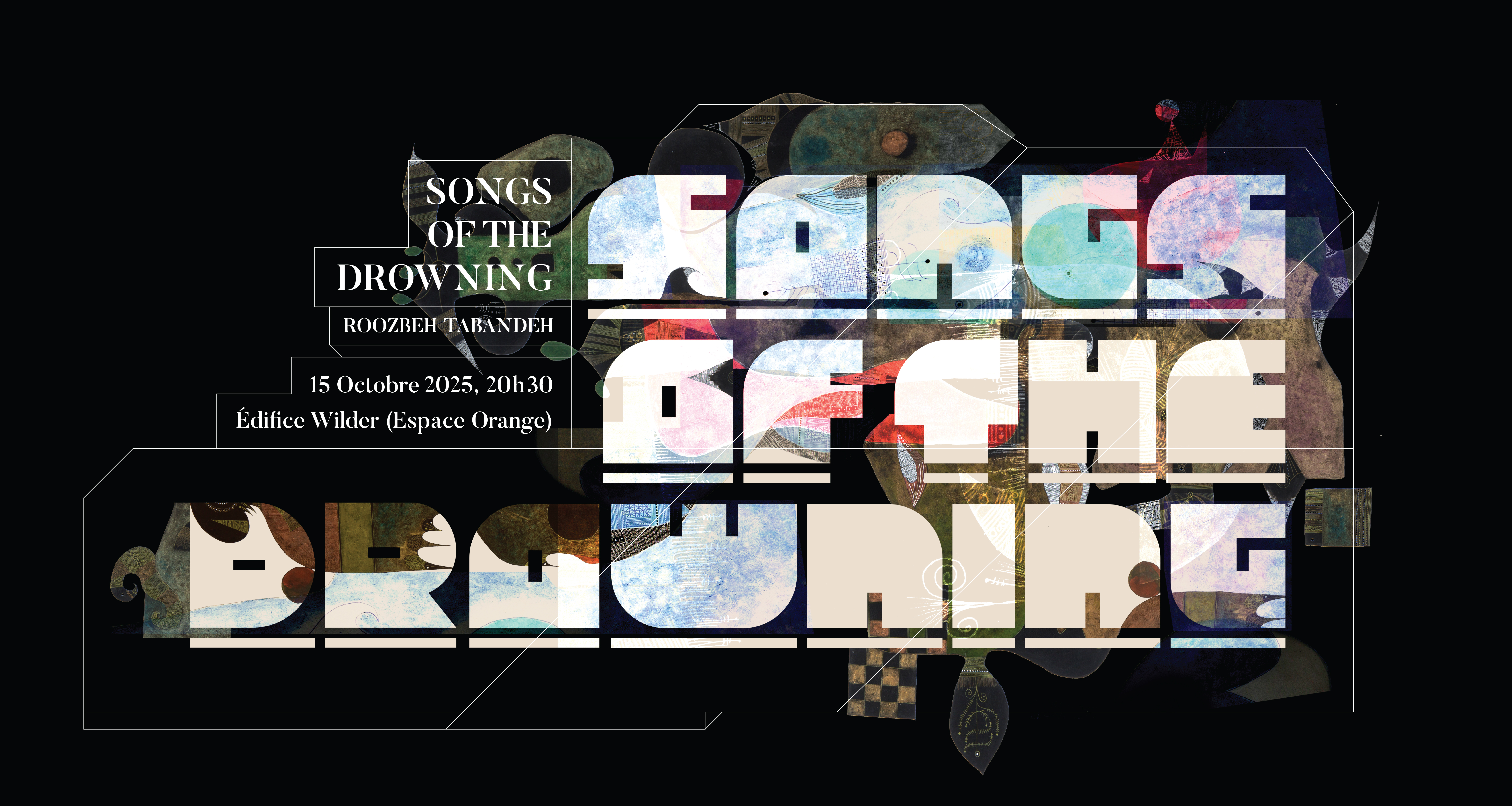 Visuel Concert Songs of the Drowning