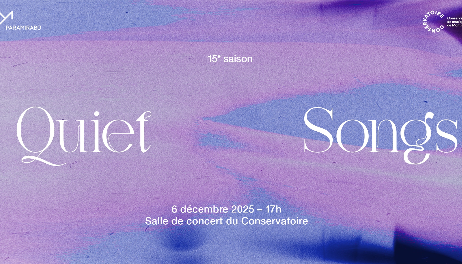Visuel Quiet Songs 2025
